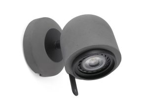 Φωτιστικό Τοίχου – Spot Stone-1 43500 GU10 LED max 8W Grey Faro Barcelona