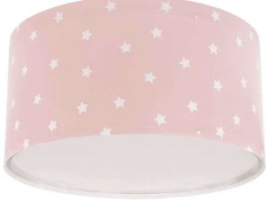 Φωτιστικό Οροφής-Πλαφονιέρα Starlight 82216 S 33×16,5cm 2xE27 15W Pink Ango