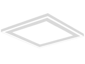 Φωτιστικό Οροφής – Πλαφονιέρα Carus R67213331 33x33x3cm Led 2400Lm 16W White RL Lighting