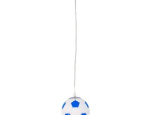 Φωτιστικό Οροφής Παιδικό Football 00644 1xΕ27 Φ15x18cm Ciel-White GloboStar