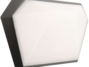 Φωτιστικό Τοίχου – Απλίκα Lizio LG8203G 24×5,8×12,9cm Led 400lm 10W 3000K Dark Grey Aca