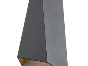 Φωτιστικό Τοίχου – Απλίκα LG0187G 11,1×6,2×17,5cm Led 425lm 6W 3000K Dark Grey Aca