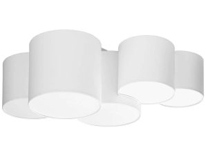 Φωτιστικό Οροφής – Πλαφονιέρα Mona 3443 5xΕ27 15W 81x30cm White TK Lighting