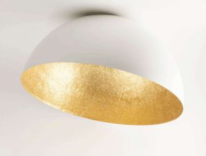 Φωτιστικό Οροφής – Πλαφονιέρα Sfera 50 32465 Φ50cm 1xE27 60W White-Gold Sigma Lighting